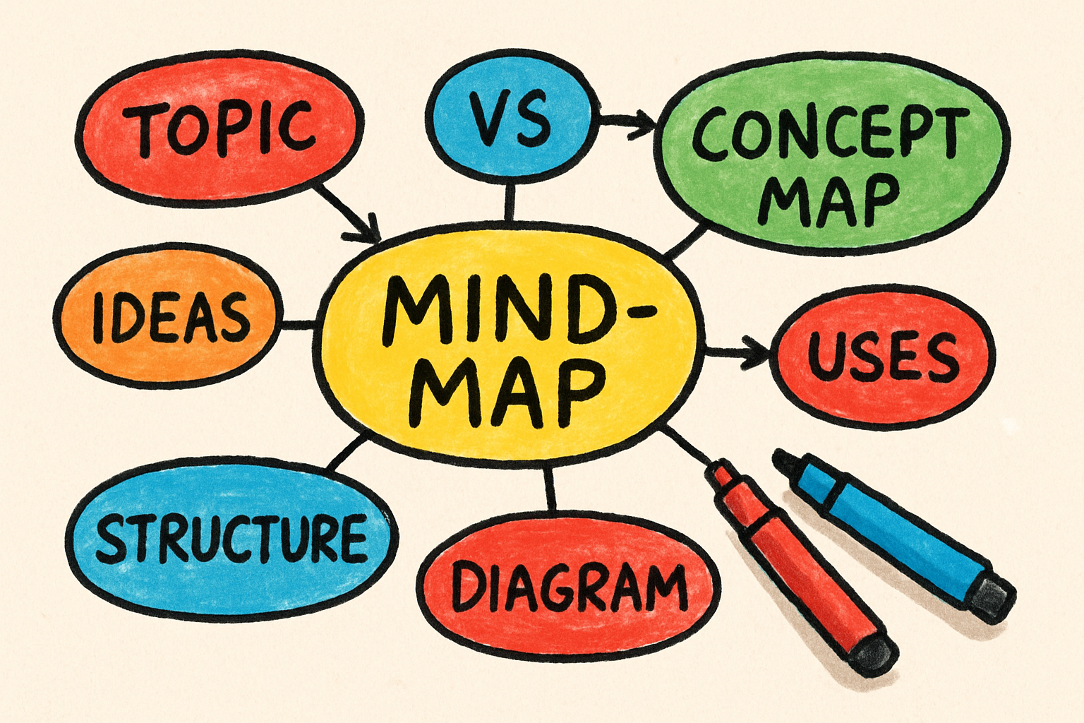 Mapa mental vs Mapa conceptual: Diferencias